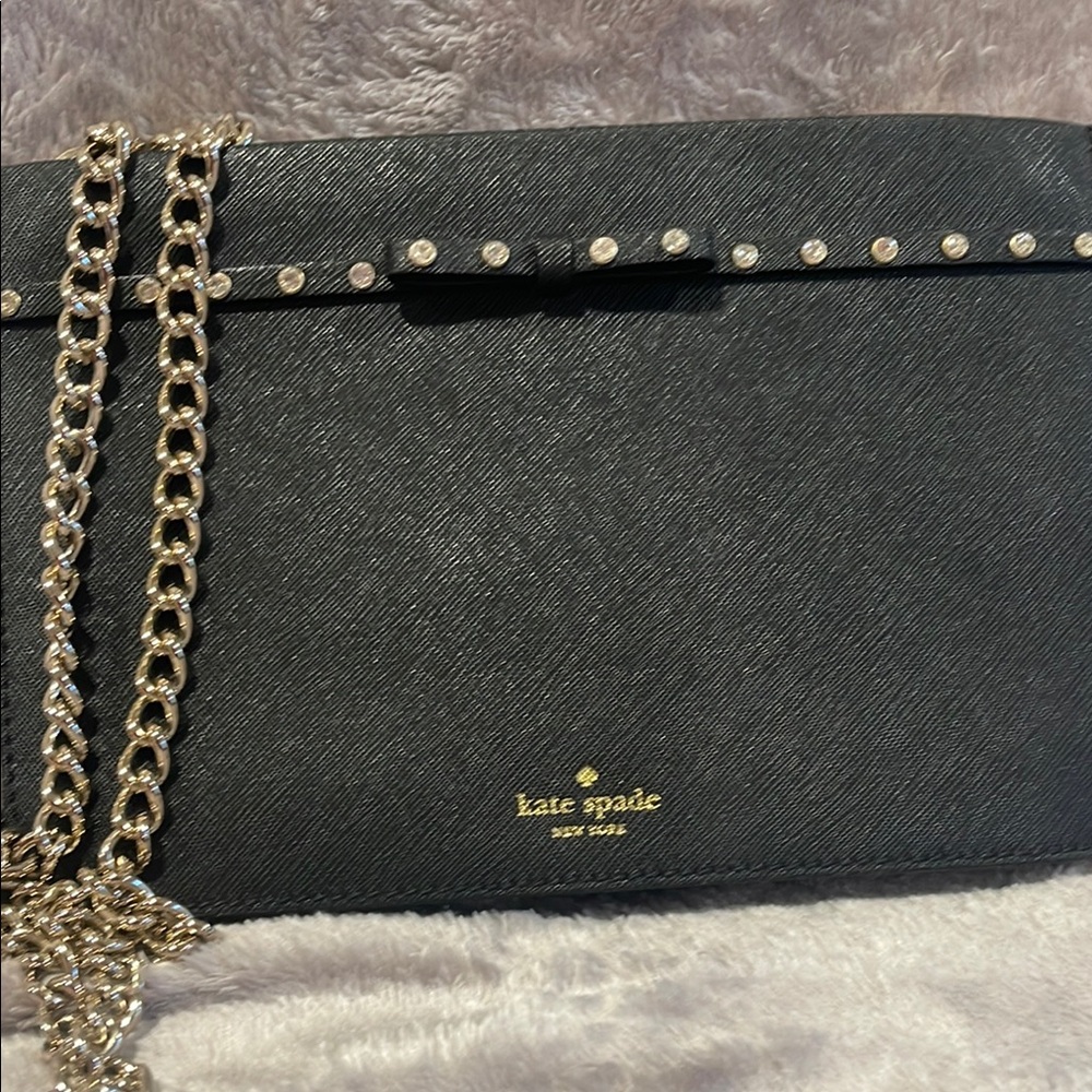 Kate Spade Black Studded Clutch Wristlet